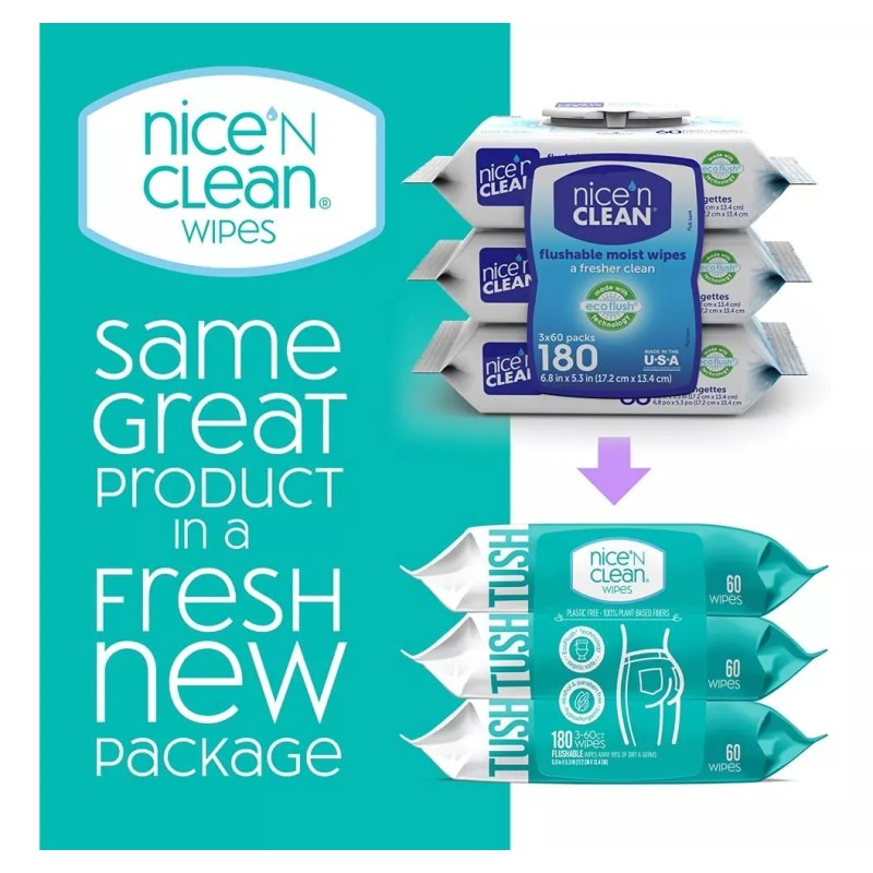 Nice 'N Clean 60 X Nice N Clean Toallitas Húmedas