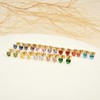 12 Pairs Surgical Stainless Steel Stud Earrings, 18K Gold Plated
