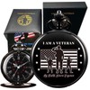 DerMacht Gifts for Veterans, Pocket Watch for Veterans with Military