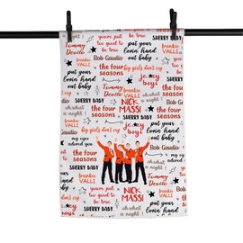 MNIGIU Musical Lover Gift Musical Quotes Dish Kitchen Towel for Theater Fan Housewarming Gift (Jersey Nick Mass Towel)