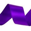 VATIN Double Face Bright Purple Satin Ribbon 1" Continuous 25