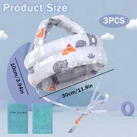 Baby Helmet, Baby Head Protector Bring 1 Pair of Knee Pads, Baby Safety Helmet, Toddler Helmet Age 1-2, Helmet for 2 Year Old, Helmet for 2+ Year Old, Toddler Helmet Age 2-3, Toddler Helmet