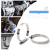 2PCS 4.5" T-Bolt Stainless Steel Hose Clamp with 121-129mm Working