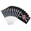 SCSpecial Pirate Stick Flag 12 Pieces Pirate Bunting 5.5 x
