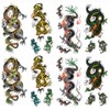 Yesallwas Tattoo Stickers, Dragon, Realistic Tattoo Stickers, Body Stickers, Long