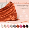 P Pothuiny 2 Pcs Satin Dust Bags for Handbags, Orange