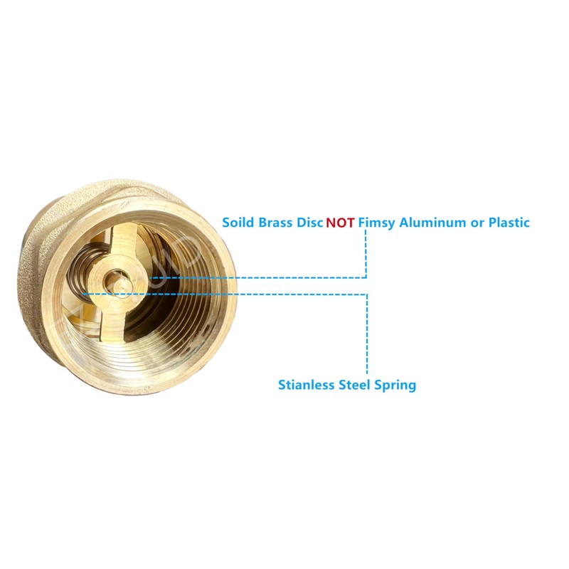 (1Pc) EZ-Fluid 1-1/2" IPS Thread Female Heavy Duty Brass In-Line