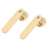 2Pcs Towel Hook Brass Clothes Coat Robe Hanger for Bathroom