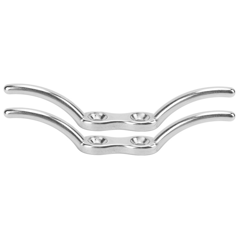 2pcs/set 6in Cleat Stainless Steel Flagpole Cleat Hook Flag Halyard