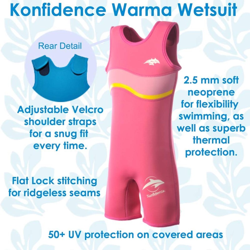 Konfidence Warma Children's Wetsuit - Pink (2-3 Years)