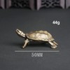 TEAMWILL 1PC Brass Vintage Turtle Figurine Statue Home Ornaments Animal