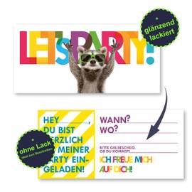 12 Racoon Invitation Cards Funny Invitation for Children's Birthday for Boys Girls and Adults Suitable for Any Party (12 Invitation Cards without Envelope)