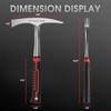 YESWELDER Welding/Chipping Hammer, 28oz Slag Removal Tool with carbon, Steel