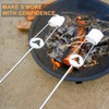 Begatter Heavy Duty Hot Dog Roasting Sticks for Campfire, Extendable