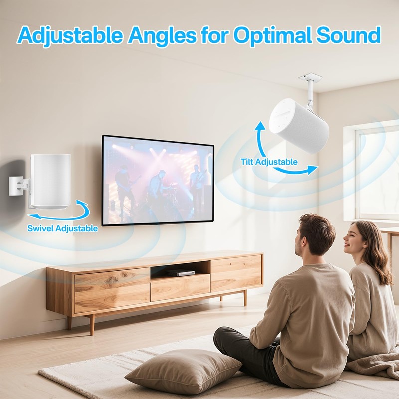 Pair of Speaker Wall Mount for Sonos Era 100 Ceiling