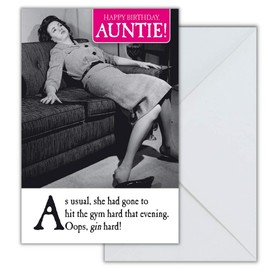 Auntie Birthday Card, Funny Birthday Card Auntie, Aunt Birthday Card, Happy Birthday Auntie Card, Auntie, Birthday Card
