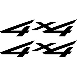 Aftermarket Replacement for Matte Black 2002-2007 4x4 Decals for Ford F-250 HD F-350 Super Duty Truck