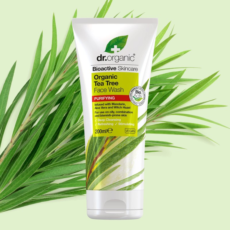Dr Organic, Organic Tea Tree Face Wash , Natural ,