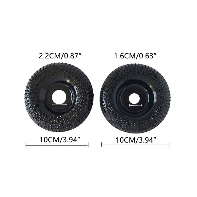 Upgraded Version Angle Grinder Wood Carving Disc, 2 Pieces Wood