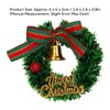 10Pcs Dollhouse Christmas Wreath Exquisite Colors Cute Life Scenes Miniature