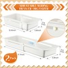 Gulfmew 2 Pack Deep Drawer Organizer Bins, Sliding Drawer Organizer