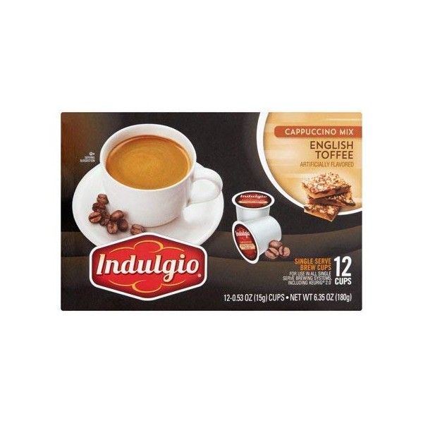 Indulgio English Toffee Single Serve Brew Cups - SET OF 4