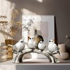 Bird Figurines - Animal Bird Ornaments,Standing on Branch Home Decoration
