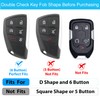 OLLEN Soft TPU Key Fob Cover, Fit for 2021-2025 2026