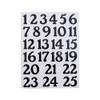 Iron-On Countdown Numbers - 25 Pieces