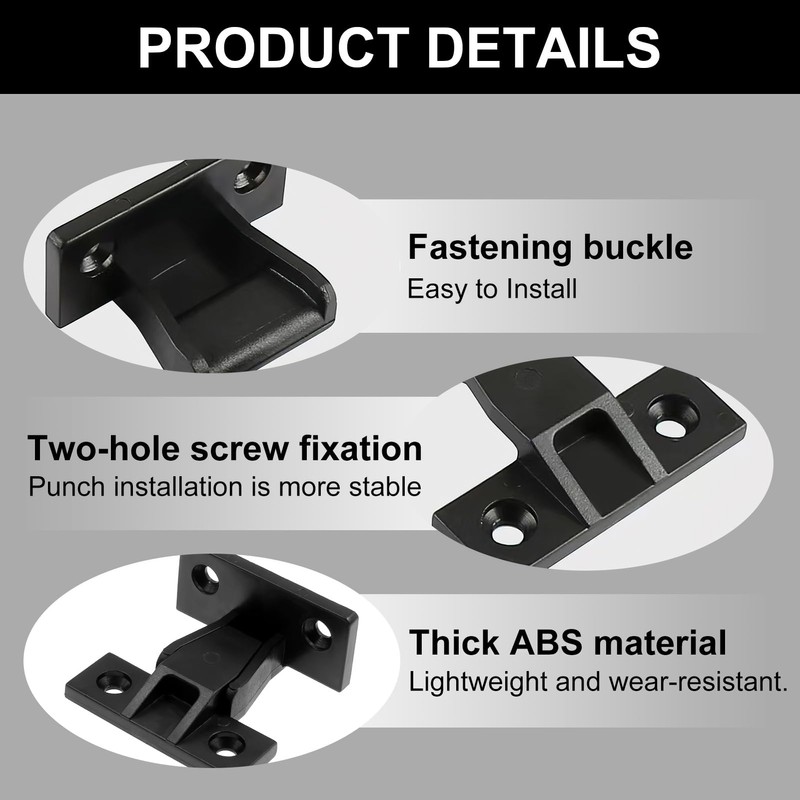 4 Pairs Keku Drop On,Hook Push in Plinth Fasteners Fittings