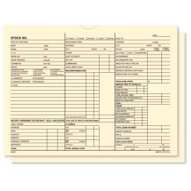 CBS 3-in-1 Buff 9" x 12" Vehicle Car Dealer Deal Jackets Envelopes (Package of 500)