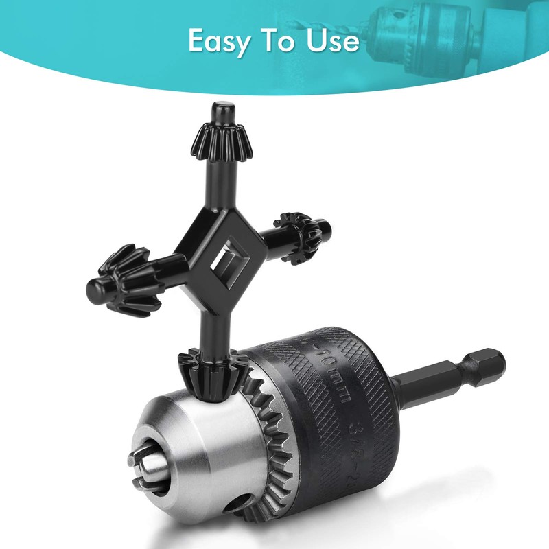 4 in 1 Chuck Key Fit, Handheld Multifunctional Universal Drilling