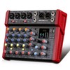 JXSOU 8-Channel Audio Mixer, DJ Mixer, Sound Board Console with