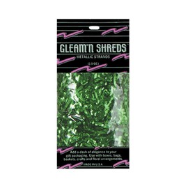 Gleam 'N Shreds Metallic Strands (green) Party Accessory  (1 count) (1.5 Ozs/Pkg)