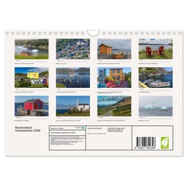 Newfoundland Impressions 2026 (Wall Calendar 2026 DIN A4 Landscape), CALVENDO Monthly Calendar