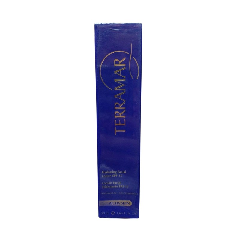 Terramar Loción Facial Hidratante SPF 15, 50 ml, para Piel