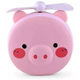 KFMX Espejo Luz Led Portátil Viaje Mini Ventilador Puerquito