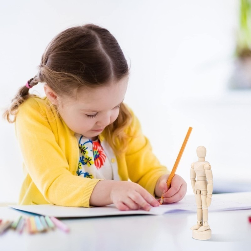 Operitacx 12pcs Articulated Wooden Model Mannequins for Sketching and Decoration