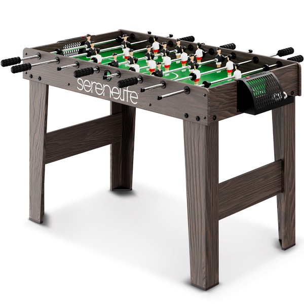 SereneLife Full Size Foosball Table, Soccer with Foose Ball Set for Home