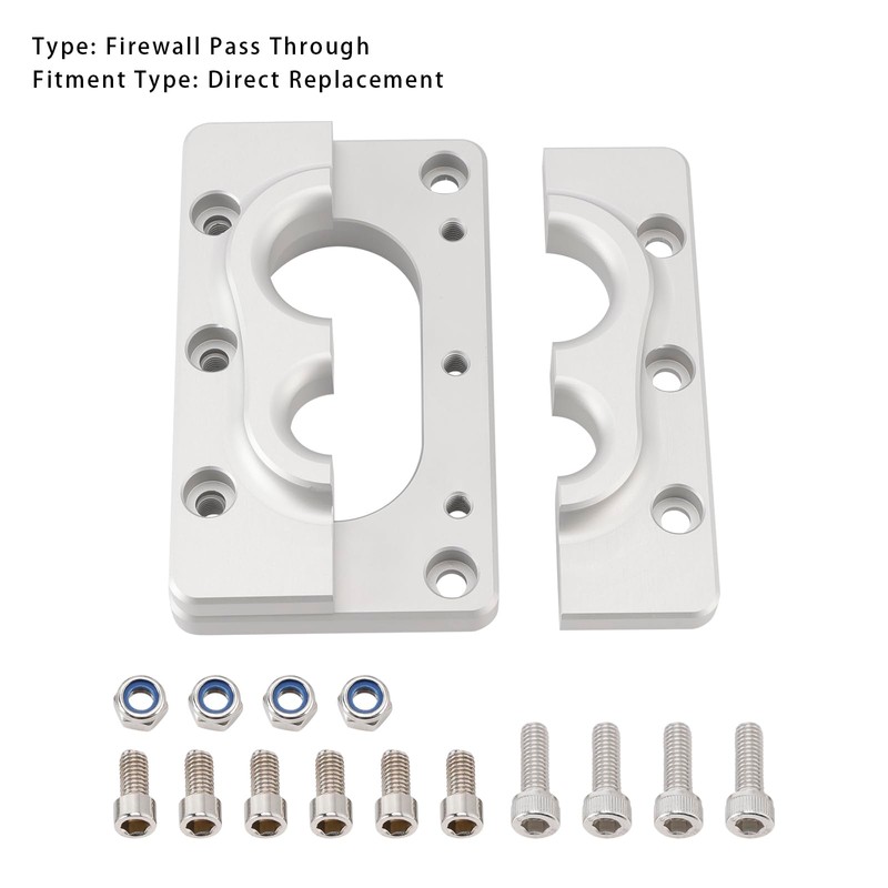 MAD HORNETS Aluminum Fire Wall Pass Through Raw Bracket For