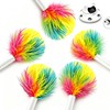 Foyoilait Telescopic Feather Decor Parts, Replacement Accessory 3-in-1 Auto Cat