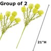 Factory Direct Craft Group of 2 Artificial Yellow Thistle Sprays
