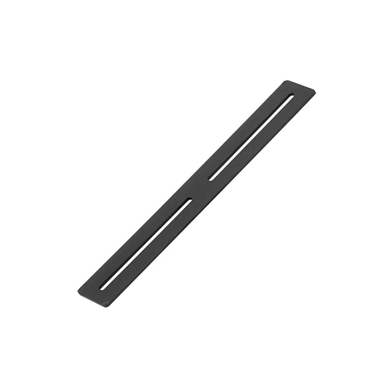 eoere 6 PCS 14-1/4" Black Flat Mending Plate, Slidable Straight