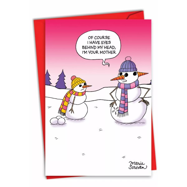 NobleWorks Funny 5"x7" Greeting Card w/ Envelope Merry Christmas Holiday