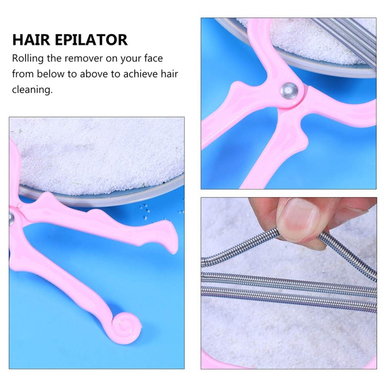 EXCEART 2 Pcs Manual Facial Hair Removers Practical Hair Epilators