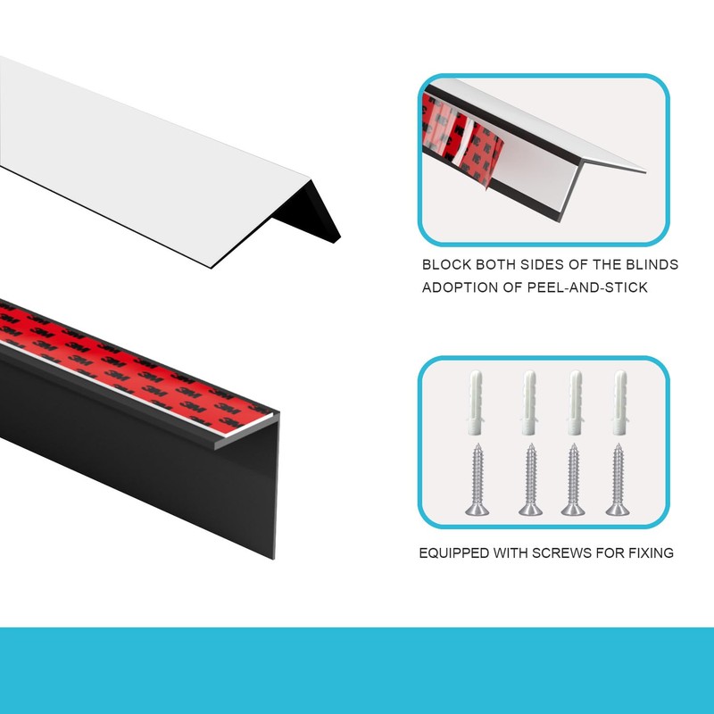 Blindify Light Blocking Strips, Light Blockers for Window Shades and