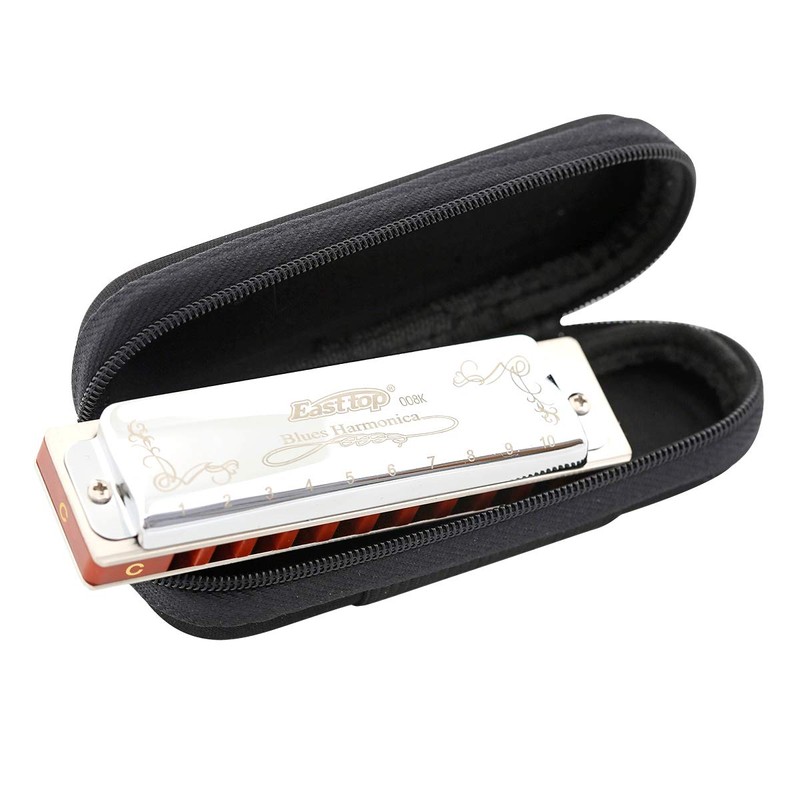 East top Harmonica Blues Harmonica 10 Hole Harmonica C Tone