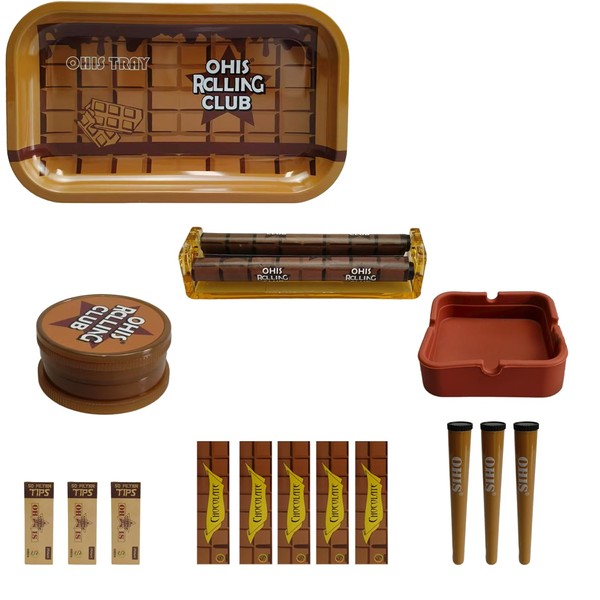 Rolling Tray Set,Metal Rolling Tray Cone Loader for King Size&1