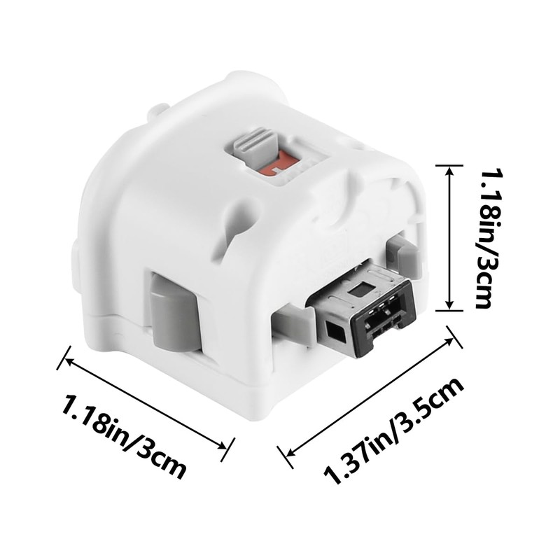 Ieron 2 Pack Motion Plus Adapter Compatible With Wii, External