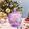 kanpura Large Glass Candy Jar with Lid, Cookie Jar Food